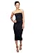 Zenana Women's Juniors Basic Fitted Midi Tube Zenana Dress