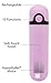 Pure Love 3.5 Inch Rechargeable Bullet Vibrator Purple, Waterproof, 10 Functions, Adult Sex Toy