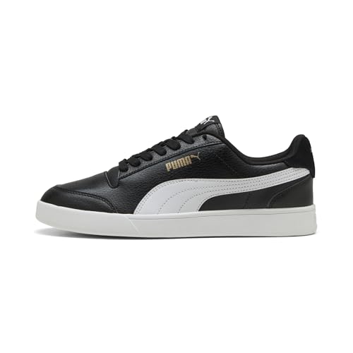 Unisex Shuffle Scarpe da ginnastica, Puma Black Puma White Puma Team Gold, 42 EU