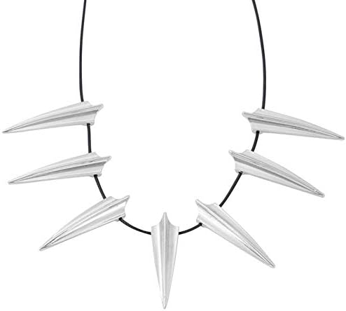 Fahion Men Black Panther Charm Clavicle Chain Exaggerated Necklace Jewelry