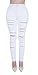 Women's Ripped Distressed High Waisted Skinny Jeans Boyfriend Denim Pencil Pants