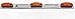 K-T Industries LED Sealed Clearance Light Bar Trailer, Truck, Bus Amber