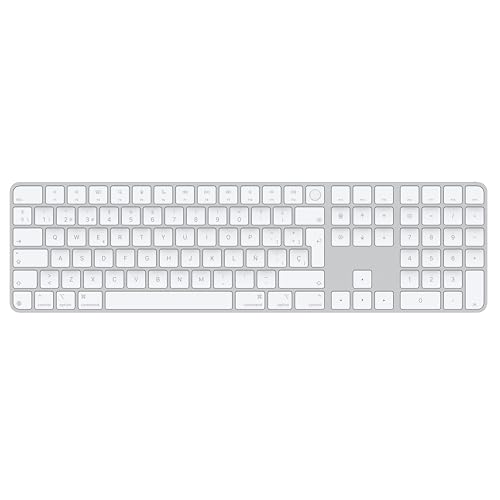 Apple Magic Keyboard with Touch ID and Numeric Keypad for Mac models with Apple silicon - Spanish - White Keys ​​​​​​​