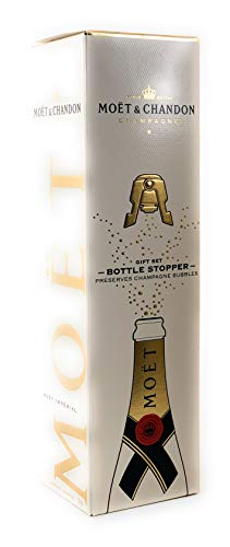Moet Chandon Imperial Brut Champagner Gift Set + Bottle Stopper Flaschenverschluss (1x 0,75l) 12% Vol – Bild 3
