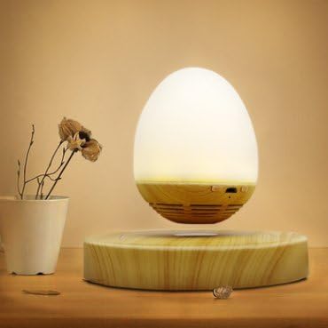 [QDAOT] Innovative Magnetic Levitating Bluetooth 4.0 Speaker With LED Light-Futuristic Floating Technology, Crystal Clear 360° Audio, Unique LED Light, Premium Wooden Design, Perfect Gift Idea
