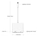 Lighting to HDMI Adapter, Lighting Digital AV Adapter with iPhone Charging Port, Compatible with iPhone, iPad, iPod Touch, for HD TV Monitor Projector 1080P Support iOS 11 and Before (White)