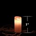Etronic Real Wax 3D Dancing Flame Flickering Flameless Battery Powered LED Pillar Dripless Motion Candle, 3