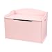 KidKraft Austin Wooden Toy Box/Bench with Safety Hinged Lid - Pink, Gift for Ages 3+, Amazon Exclusive