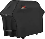 Homitt Gas Grill Cover, 58-inch 3-4 Burner 600D Heavy Duty Waterproof BBQ Cover with Handles and Straps for Most Brands of Grill -Black