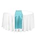 LinenTablecloth 14 x 108-Inch Satin Table Runner Turquoise