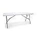 OFM Essentials Collection 6' Blow Molded Center-Folding Utiity Table, in White (ESS-5072F-WHT)