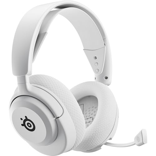 SteelSeries Arctis Nova 5X Wireless - Gaming Headset Multi-System -Xbox,PC - Magnetische Neodym-Treiber -UEber 100 Audio Presets - 60H Akkulaufzeit -2,4 GHz oder BT -ClearCast Gen2.X-Mik -Weiss