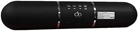 AOB Portable Blutooth 3.0 Wireless, Stereo, Rechargeable Pill Speaker with Color flash LED Lights, BLACK