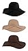 FUNOC Fashion Vintage Women Ladies Floppy Wide Brim Wool Felt Fedora Cloche Hat Cap WineRed