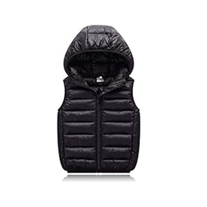Gilet voor kinderen Children’s Blijf Warm Gilets,Puffer Gilets For Jongens En Girlschildren Met Capuchon Zonder Mouwen…