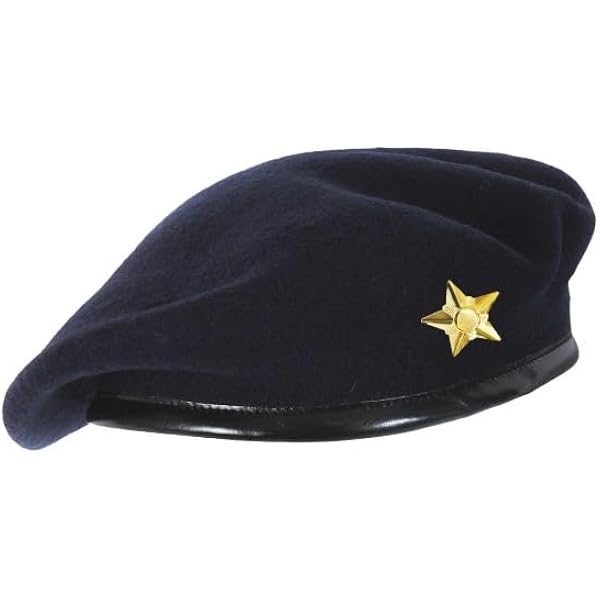 2186 Beret Black Original Beret, Silver Star (small) Che Guevara Store Beret Black Original Beret, Silver Star  main image 3