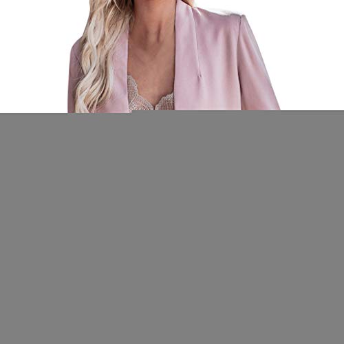 COM1950s Women Tops Sweatshirt Plus Size Blazer Tops Long Sleeve Pockets Jacket Ladies Office Wear Coat Leisure Suit