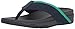 FitFlop Women's Surfa Flip-Flop, Midnight Navy/Parakeet Green, 7 M US