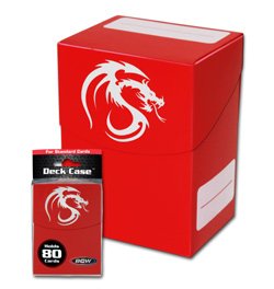 1 BCW Deck Case Red MTG Magic the Gathering Deck Protector Box