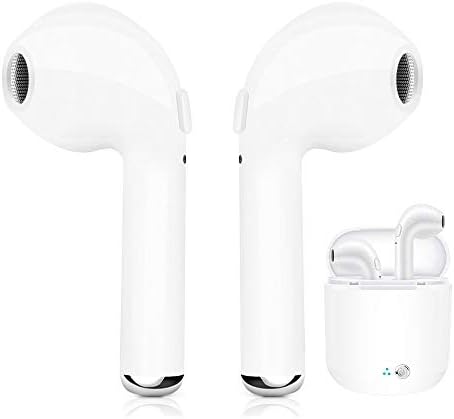 Wireless Bluetooth Earbuds with Portable Charging Case| In-Ear Noise Cancelling Stereo Headset | Long Battery Life | Compatible with Galaxy S9, S8, iPhone X/8/7/6S/6