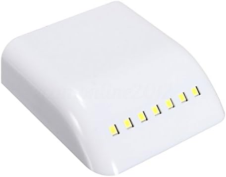 LED Light Sensor Night Lamp Inner Hinge Cabinet Wardrobe Drawer Battery Powered (7LED)