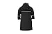 Fabugears Kids Raincoat | Boys, Juniors, Youth Waterproof Rain Jacket | Snap-On Closures | Hooded and Long Sleeves with Reflectors | Full-Length Rain Slicker | Size: L (10-12) Color: Black