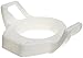 DMI Raised Toilet Seat, Toilet Height Extender, Toilet Seat Riser with Handles for Adults and Elderly, White, Elongated