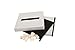 FLUYTCO Wedding Card Envelope Box - Thick Linen Fabric & Removable Ribbon Bow - Collapsible - Perfect for Weddings, Baby Showers, Birthdays, Graduations - Large Size, 100+ Cards