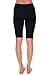 Emmalise Women's Capri 17 in Knee Length Bermuda Seamless Legging - Black, Plus Size