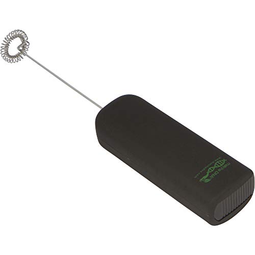 MatchaDNA Black Handheld Battery Operated Electric Milk Frother (Round Tip Model 2) (Black)
