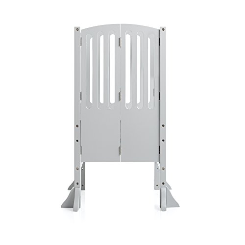 Guidecraft-Contemporary-Kitchen-Helper-Stool-Gray-WKeeper-and-Non-Slip-Mat-Folding-Adjustable-Height-Counter-Wooden-Step-Stool-for-Toddlers-Children-Safety-Tower-Kids-Learning-Furniture