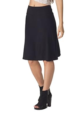 In Touch The Eco Chic Collection: Black Bamboo Sweet Flare Skirt