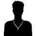 Ritastephens Sterling Silver Shiny Italian Cross Pendant Necklace Chain 20 inches (35mm)