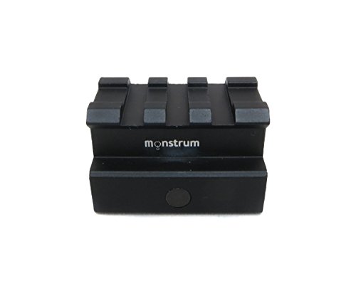 UPC 039517854684, Monstrum Tactical High Profile Picatinny Riser Mount (1&quot; H x 1.5&quot; L), for Red Dots