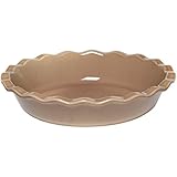 Emile Henry Made In France 9 Inch Pie Dish, Oak