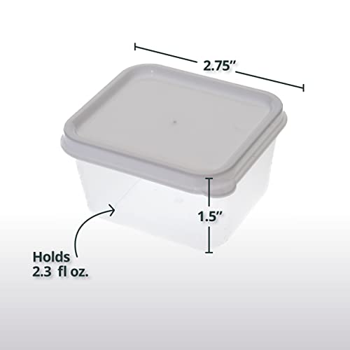 Greenco Mini Rectangular Storage Containers, 20 Pack, 2oz Reusable