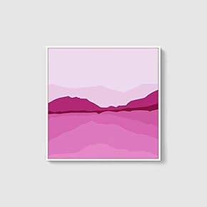 Framed Canvas Wall Art Natural Scenery Canvas Prints Home Artwork Decoration for Living Room,Bedroom - 16x16 inches
