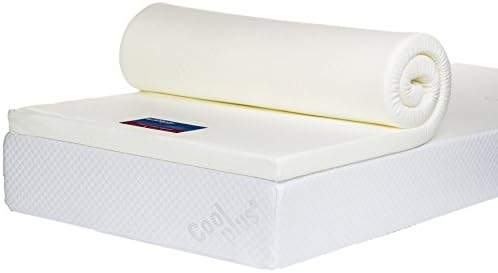 Bodymould Memory Foam Mattress Topper with Cover, 2 inch - UK Double