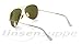 Ray-Ban Aviator Large Metal Sunglasses RB3025- Matte Gold Frame, Crystal Blue Mirror RB3025-112-17-58