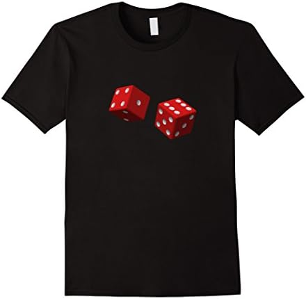 Mens Tumbling Dice Casino T-Shirt Large Black