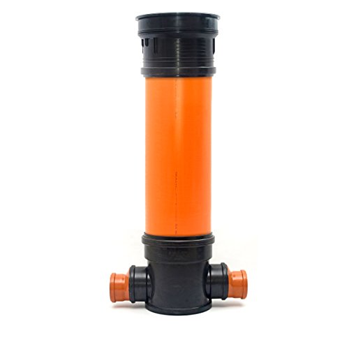 KG Schacht Kontrollschacht Revisionsschacht DN315 / 2 x DN125 - Schachtdeckel voll, Wasserdicht, Geruchverschluss - Rohr… – Bild 3