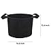 Brajttt 10 Gallon Grow Bags Set, Aeration Fabric Pots with Handles,Black Plant Bags,Durable Garden Grow Pots,Fabric Containers with Strap Handles 10 Packthumb 1