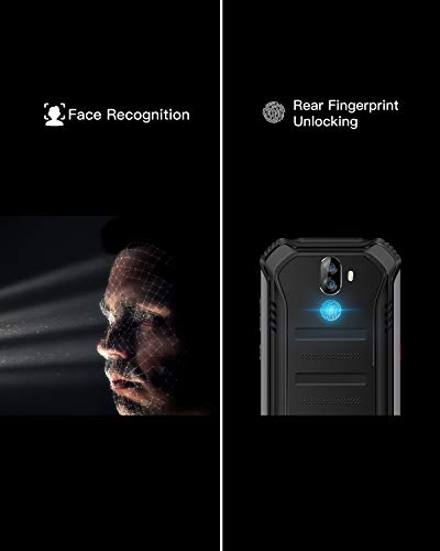 DOOGEE-S40-LITE-Moviles-Libres-Resistente-IP68IP69K-Impermeable-Smartphone-4650mAh-Android-90-Telefono-Movil-Todoterreno-55-Pulgada-Cmara-8MP5MP-Dual-SIM-2GB16GB-Face-ID-Huella-DigitalNegro