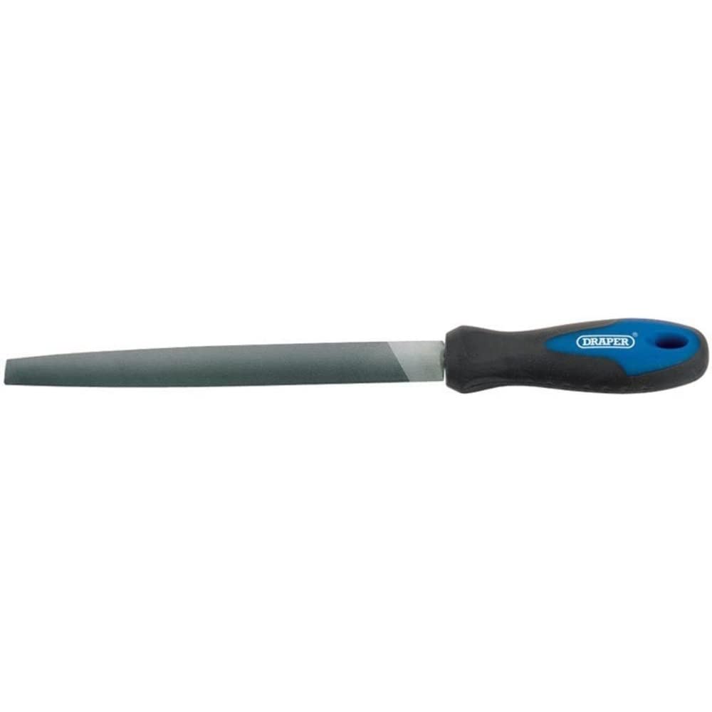 Draper 44954 200 mm Half Round File and Handle, blue