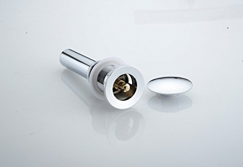 Beelee Pop Up bathroon sink drain without overflow,Chrome