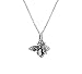 FarryDream 925 Sterling Silver Cute Bee Pendant Necklace for Women Teen Girls Bee Necklace
