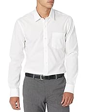 Amazon Essentials Men's Slim-Fit Wrinkle-Resistant Long-Sleeve Dress Shirt