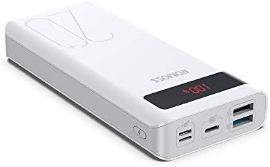 ROMOSS USB-C PD Power Bank 20000mAh LED, 18W Quick Charge QC3.0 Portable Charger Fit for iPhone 11/11 Pro, iPad, Samsung, Nintendo Switch, GoPros and Other USB Devices