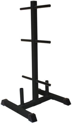 Evinco Standard Weight Plate Tree - Black - 2 Bar Holder