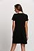 Floerns Women's Floral Print Short Sleeve Casual Top Shirt Dress Black XL
